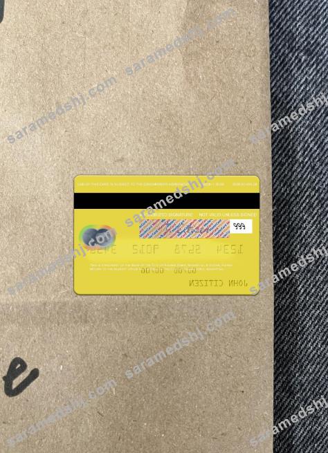 Argentina Bank of the City of Buenos Aires mastercard photolook back
